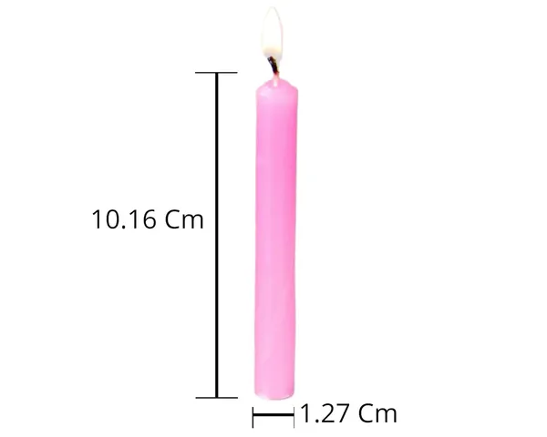Set_Of_40_Pink_Candles_Chime_Candles/Stick_Candle/Spell_Candle_Ritual_Spell_CandleUnscented,_Wax