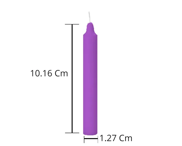 Set_Of_40_Purple_Candles_Chime_Candles/Stick_Candle/Spell_Candle_Ritual_Spell_CandleUnscented_Wax
