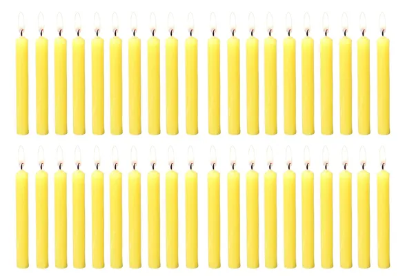 Set_Of_40_Yellow_Candles_Chime_Candles/Stick_Candle/Spell_Candle_Ritual_Spell_CandleUnscented,_Wax