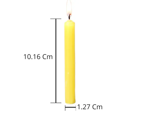 Set_Of_40_Yellow_Candles_Chime_Candles/Stick_Candle/Spell_Candle_Ritual_Spell_CandleUnscented,_Wax
