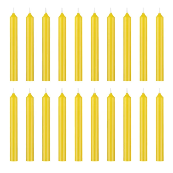 Set_of_20_Yellow_Candles_Chime_Candles_Ritual_Spell_CandleUnscented,_Wax