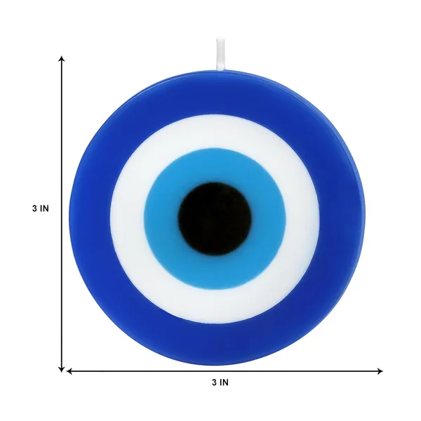 Set_Of_2_Multicolor_Candles_Blue_Evil_Eye_Candle_Gift_Nazar_Home_Decor_Handmade_Candles_Desk_Sculpture_Decoration_For_House_(Evil_Eye_-_Round),_Wax,_Unscented