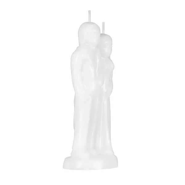 White_Paraffin_Wax_Wedding_Couple_Shaped_Candle_|_For_Home_Decoration_|_Unscented