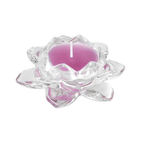 Pink_Glass_Lotus_Candle_(4.72_X_2_Inches)