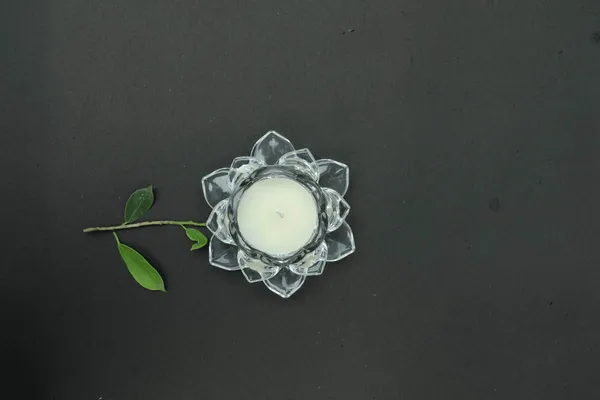 Green_Glass_Lotus_Candle_(4.72_X_2_Inches)