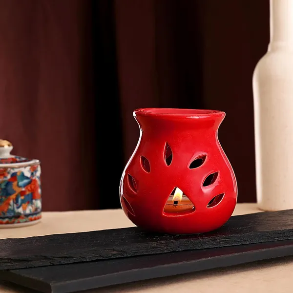 Red_Candles_Ceramic_Clay_Candle_Operated_Aroma_Burner_Home_Decor(Red)