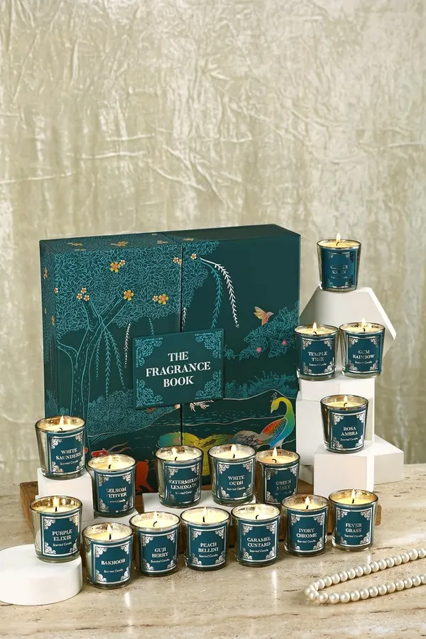 Set_Of_16_Multicolor_Candles_Premium_Soy_Wax_Scented_Votive_Glasses_Gift_Frgarance_Book_Luxurious_Gift_Box