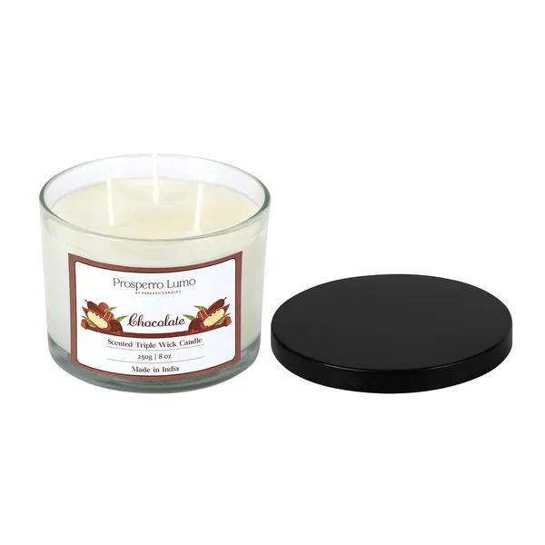 White_Candles_3_Wick_Soy_Wax_Scented_Candle35_Hours_Burn_TimeLong_Lasting_Premium_CandlesIdeal_For_Home_Decor_Gifting_&_Aromatherapy_(Chocolate)