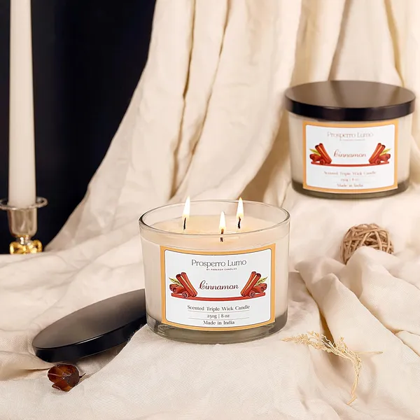 White_Candles_3_Wick_Soy_Wax_Scented_Candle35_Hours_Burn_TimeLong_Lasting_Premium_CandlesIdeal_For_Home_Decor_Gifting_&_Aromatherapy_(Cinnamon)