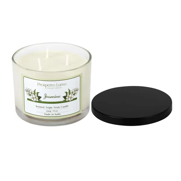 White_Candles_3_Wick_Soy_Wax_Scented_Candle35_Hours_Burn_TimeLong_Lasting_Premium_CandlesIdeal_For_Home_Decor_Gifting_&_Aromatherapy_(Jasmine)