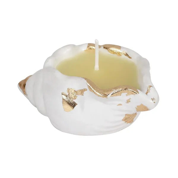 White_Candles_Serenity_Shankh_Ceramic_Scented_Candle_Gifting_Home_DecorVibhuti