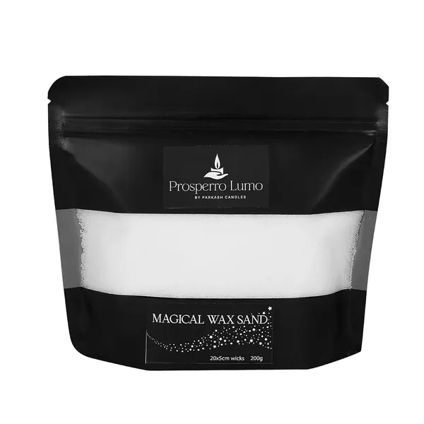 White_Non_Toxic_Powder_Candles_|_Refillable_Sand_Wax_With_20_Wicks_|_Unsented