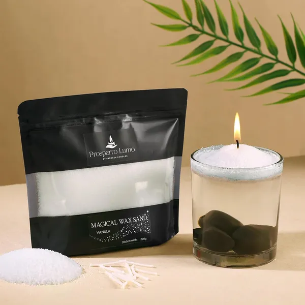 White_Non_Toxic_Powder_Candles_|_Refillable_Sand_Wax_With_20_Wicks_|_Vanilla