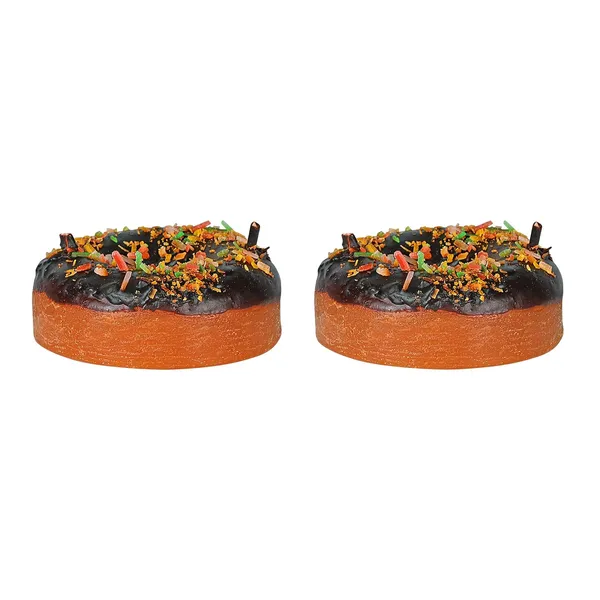 Pack_Of_2_Chocolate_Brown_Paraffin_Wax_Donuts_Candle_|_For_Home_Decor_Birthday_Gifting_|_Unscented