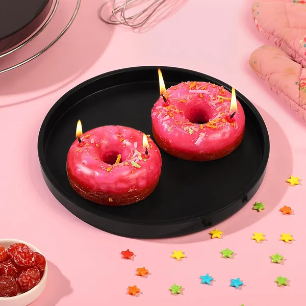 Pack_Of_2_Strawberry_Pink_Paraffin_Wax_Donuts_Candle_|_For_Home_Decor_Birthday_Gifting_|_Unscented