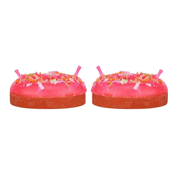 Pack_Of_2_Strawberry_Pink_Paraffin_Wax_Donuts_Candle_|_For_Home_Decor_Birthday_Gifting_|_Unscented