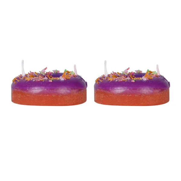 Pack_Of_2_Sweet_Potato_Purple_Paraffin_Wax_Donuts_Candle_|_For_Home_Decor_Birthday_Gifting_|_Unscented
