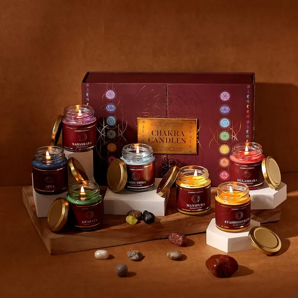 Set_of_7_Multicolor_Candles_Chakra_Candles_Scented_Jar_Candle