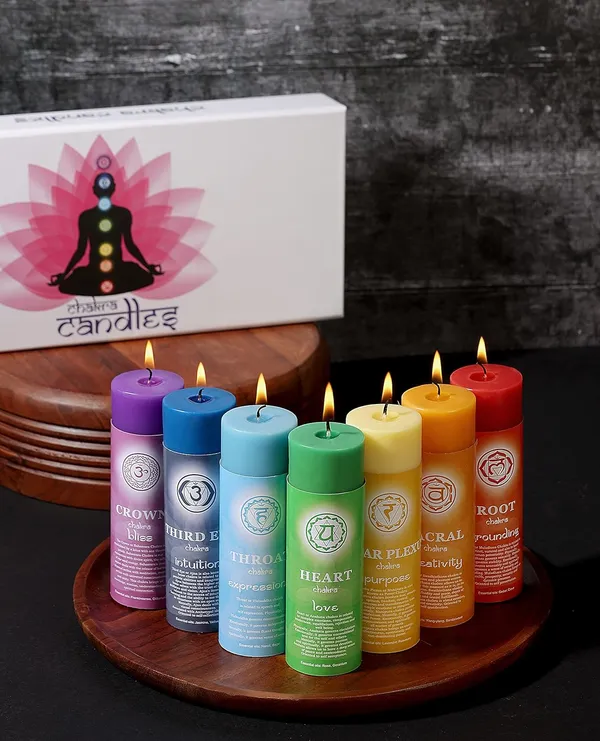Set_of_7_Multicolor_Candles_Chakra_Candles_Scented,_Pillar_Candles