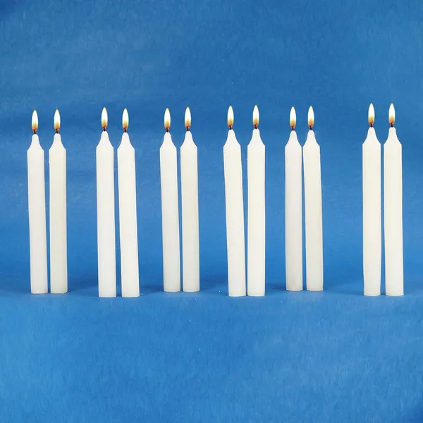 Pack_Of_12_White_Paraffin_Wax_Tapper_Candle,_Candles,_White,_Wt_:_411_Gm,_18_X_3.5_X_8_(Parkash_3006)