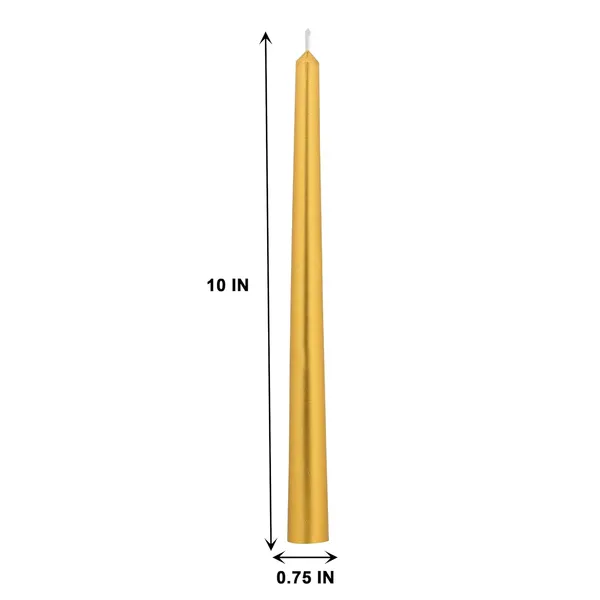 Set_Of_4_Golden_Candles_Unscented_Dripless_Taper_Candles_10_Inch_X_0.75_Inch_Candle_Light_Dinner_Spell_Paraffin_Wax