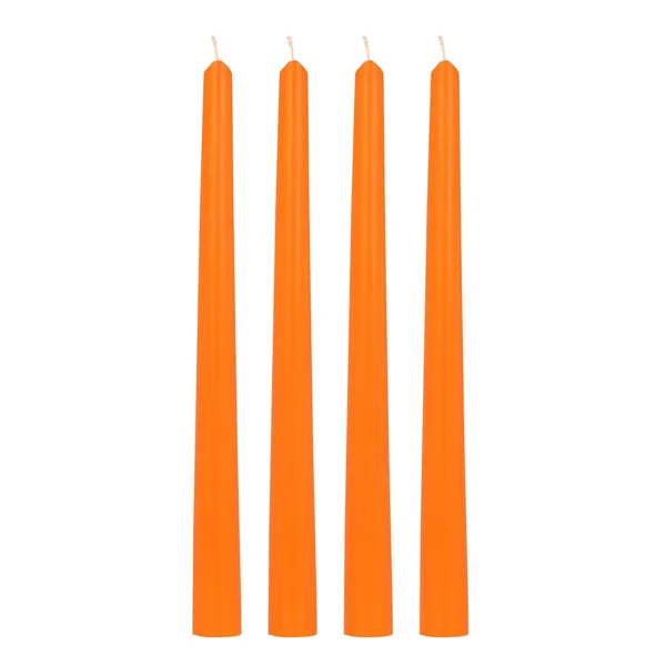 Set_of_4_Orange_Candles_Unscented_Dripless_Taper_Candles_10_Inch_X_0.75_Inch_Candle_Light_Dinner_Spell_Paraffin_Wax