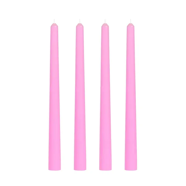 Set_of_4_Pink_Candles_Unscented_Dripless_Taper_Candles_10_Inch_X_0.75_Inch_Candle_Light_Dinner_Spell_Paraffin_Wax