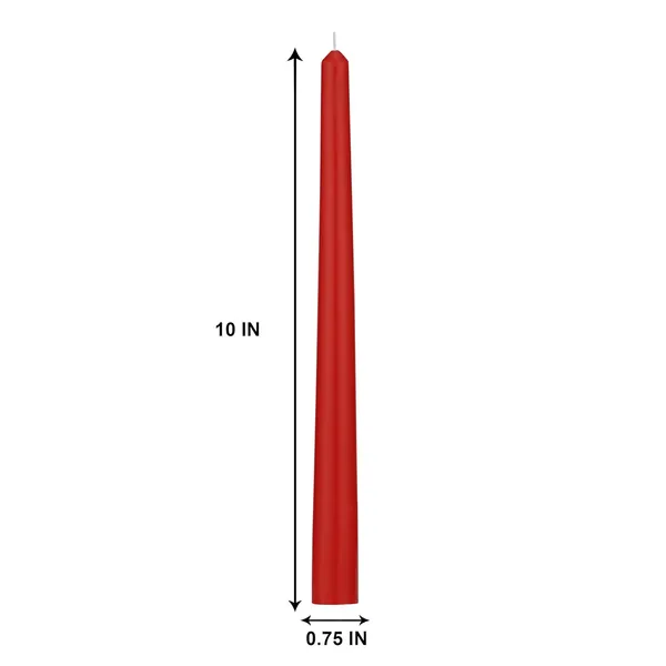 Set_of_4_Red_Candles_Unscented_Dripless_Taper_Candles_10_Inch_X_0.75_Inch_Ram_Mandir_Candle_Spell_Paraffin_Wax_(Red)