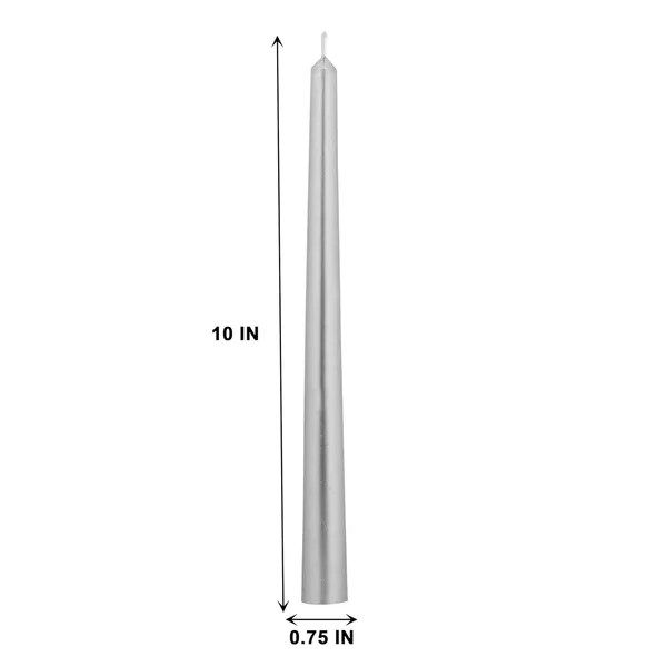 Set_of_4_Silver_Candles_Unscented_Dripless_Taper_Candles_10_Inch_X_0.75_Inch_Candle_Light_Dinner_Spell_Paraffin_Wax