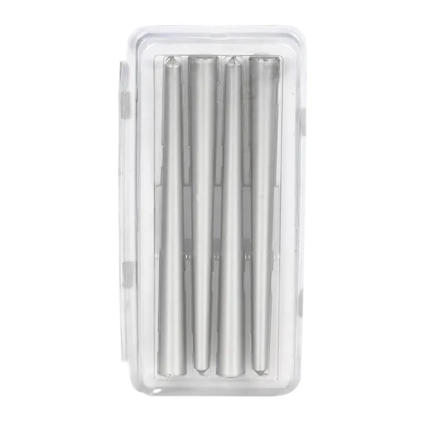 Set_of_4_Silver_Candles_Unscented_Dripless_Taper_Candles_10_Inch_X_0.75_Inch_Candle_Light_Dinner_Spell_Paraffin_Wax
