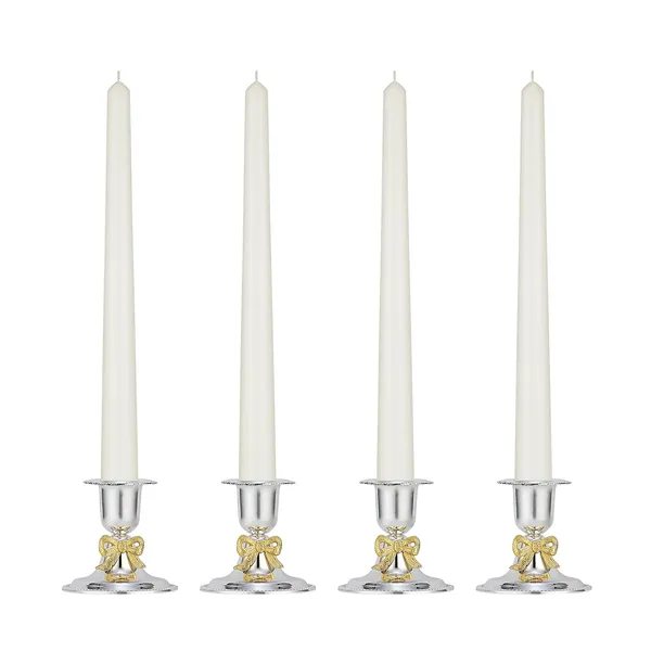 Set_of_4_White_Candles_Unscented_Dripless_Taper_Candles_10_Inch_X_0.75_Inch_Ram_Mandir_Candle_Spell_Paraffin_Wax