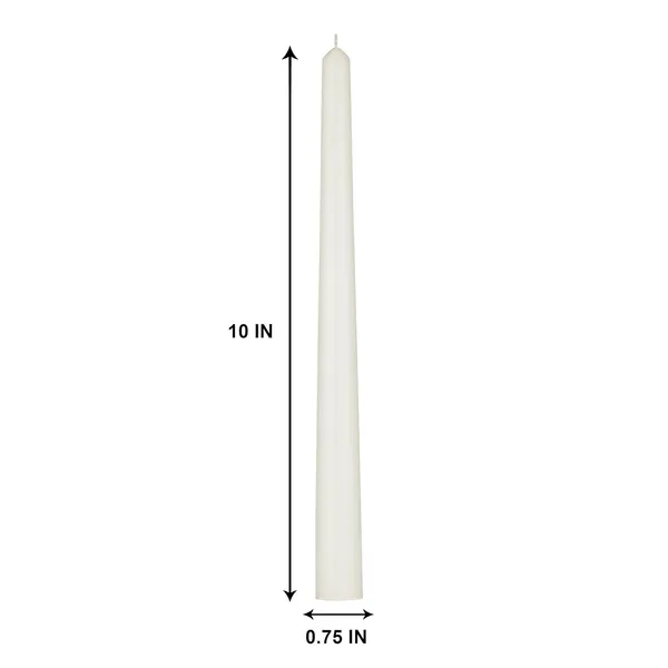 Set_of_4_White_Candles_Unscented_Dripless_Taper_Candles_10_Inch_X_0.75_Inch_Ram_Mandir_Candle_Spell_Paraffin_Wax