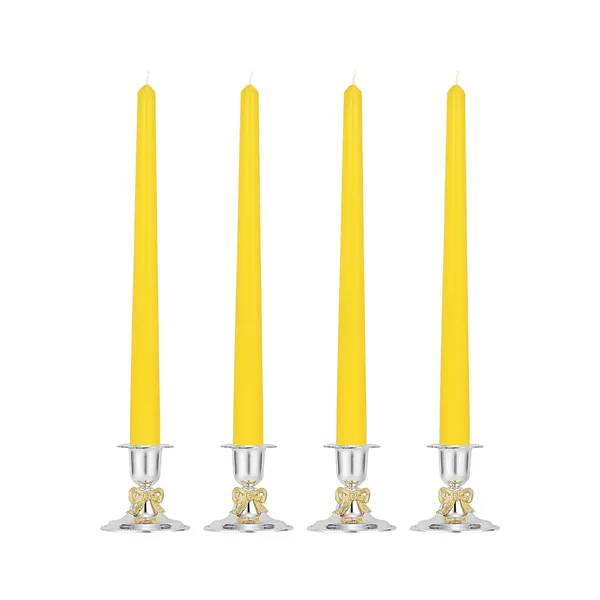 Set_of_4_Yellow_Candles_Unscented_Dripless_Taper_Candles_10_Inch_X_0.75_Inch_Candle_Light_Dinner_Spell_Paraffin_Wax