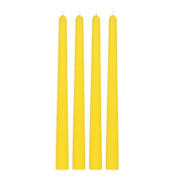 Set_of_4_Yellow_Candles_Unscented_Dripless_Taper_Candles_10_Inch_X_0.75_Inch_Candle_Light_Dinner_Spell_Paraffin_Wax