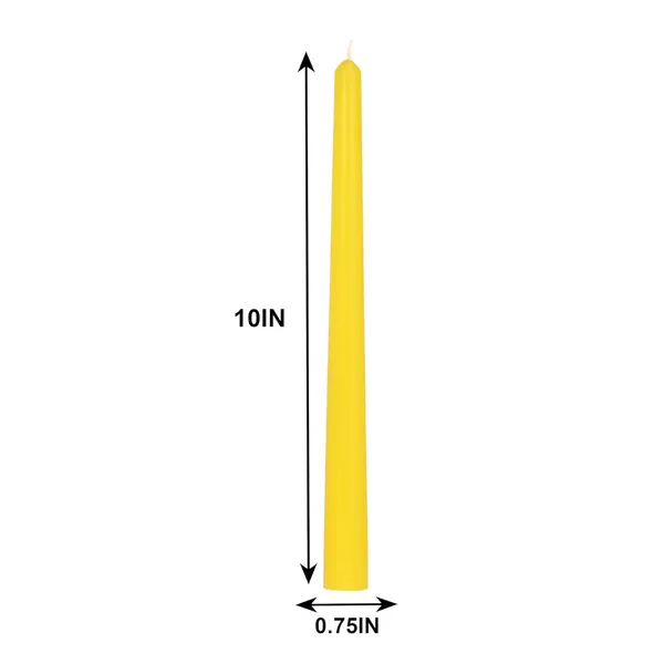 Set_of_4_Yellow_Candles_Unscented_Dripless_Taper_Candles_10_Inch_X_0.75_Inch_Candle_Light_Dinner_Spell_Paraffin_Wax