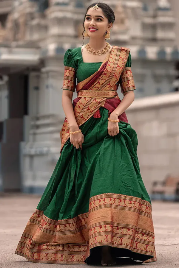 Green_Traditional_Silk_Saree_with_Rich_Zari_Work