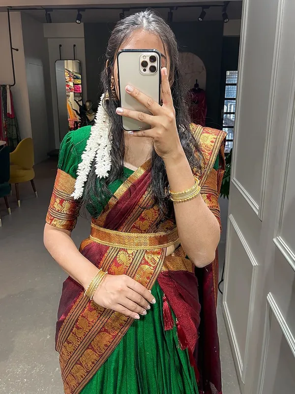 Green_Traditional_Silk_Saree_with_Rich_Zari_Work