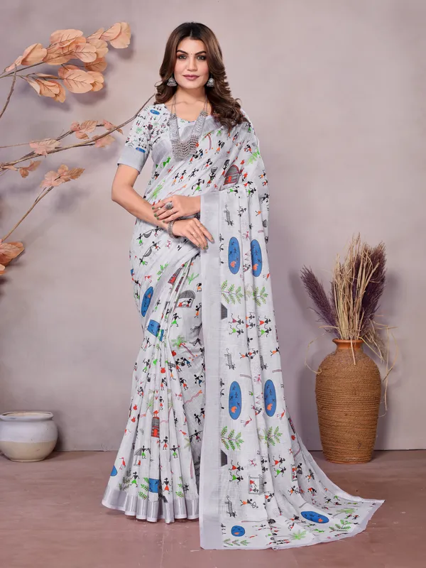 Light_Grey_Handloom_Cotton_Saree_with_Digital_Print