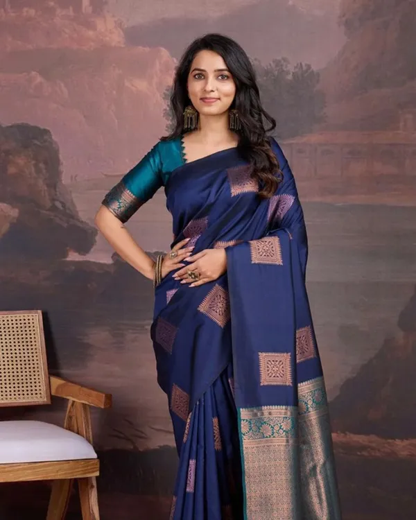 Dark_Blue_Color_Recent_Drop_Soft_Banarasi_Silk_Saree_with_Classy_Bloue_Piece