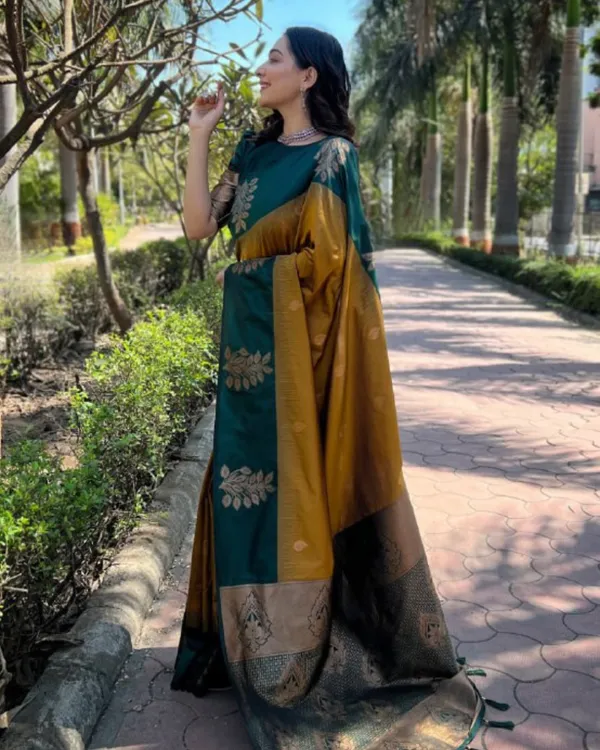 Musterd_Yelow_And_Green_Color_Latest_Add_Soft_Banarasi_Silk_Saree_with_Classy_Bloue_Piece