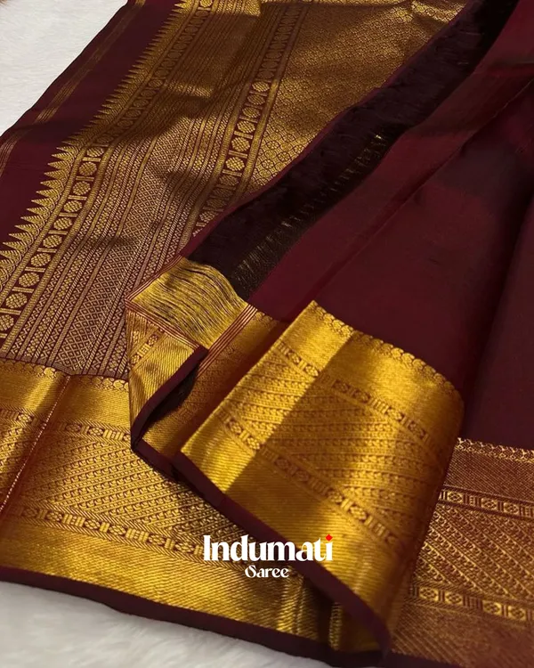Brown_Color_Color_Just_Soft_Banarasi_Silk_Saree_with_Pure_Golden_Zari_work_&_Classy_Blouse_Piece