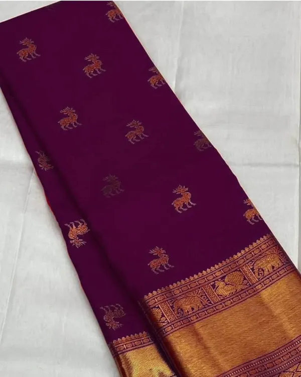 Purple_Color_Recently_Added_Soft_Banarasi_Silk_Saree_with_Pure_Golden_Zari_Work_&__Classy_Bloue_Piece
