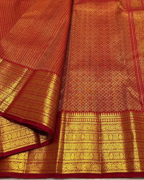 Red_Color_Latest_Add_Soft_Banarasi_Silk_Saree_with_Pure_Golden_Zari_Work_&_Classy_Bloue_Piece