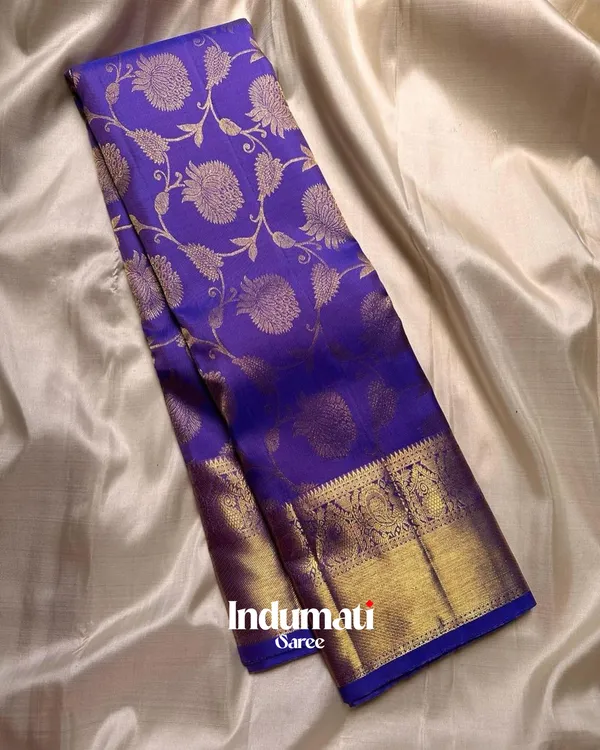 Blue_Color_Updated_Edition_Soft_Banarasi_Silk_Saree_with_Pure_Golden_Zari_work_&_Classy_Blouse_Piece