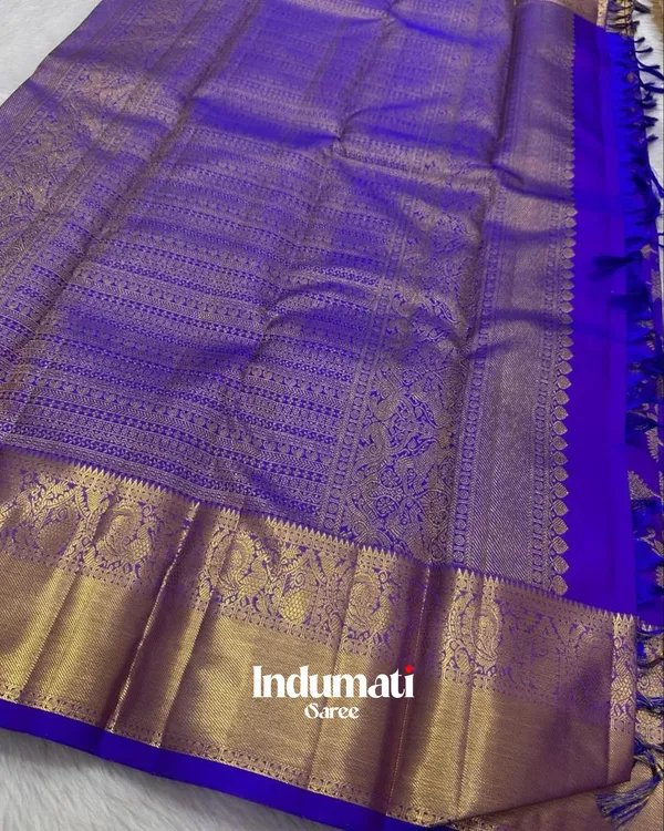 Blue_Color_Updated_Edition_Soft_Banarasi_Silk_Saree_with_Pure_Golden_Zari_work_&_Classy_Blouse_Piece