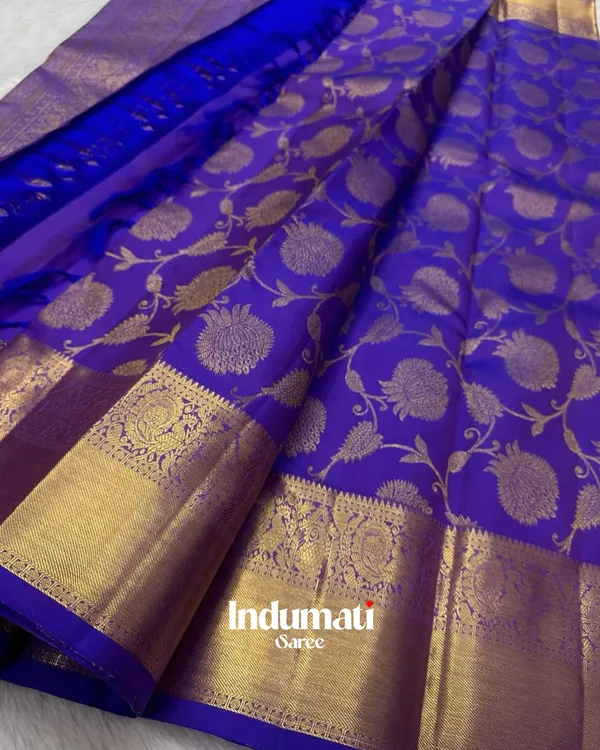 Blue_Color_Updated_Edition_Soft_Banarasi_Silk_Saree_with_Pure_Golden_Zari_work_&_Classy_Blouse_Piece