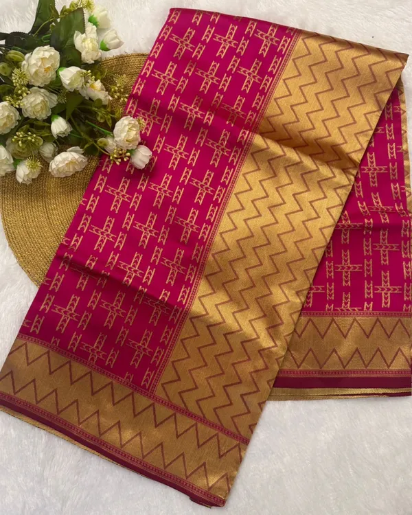 Pink_Color_Fresh_Arrival_Soft_Banarasi_Silk_Saree_with_Classy_Bloue_Piece