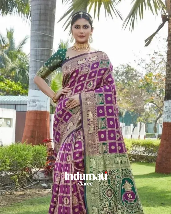Purple_Color_Customer_Favorite_Soft_Banarasi_Silk_Saree_with_Classy_Blouse_Piece