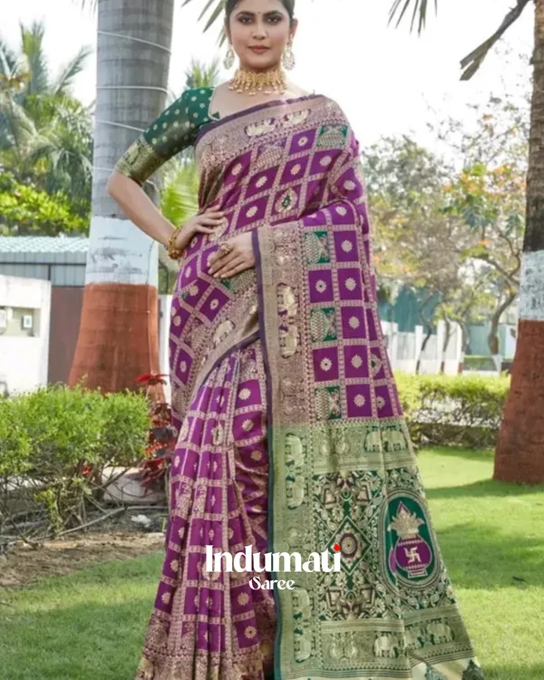 Purple_Color_Customer_Favorite_Soft_Banarasi_Silk_Saree_with_Classy_Blouse_Piece