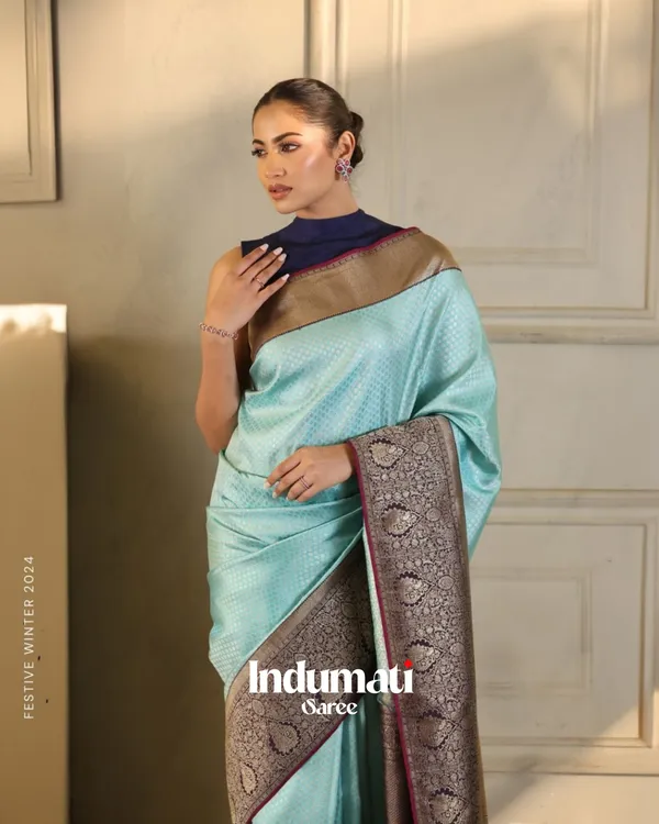 Blue__Color_Color_Curated_Soft_Banarasi_Silk_Saree_with_Classy_Blouse_Piece